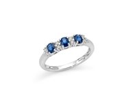 Anello Miluna Donna Le Gemme Preziose in Oro Zaffiro blu LID3758